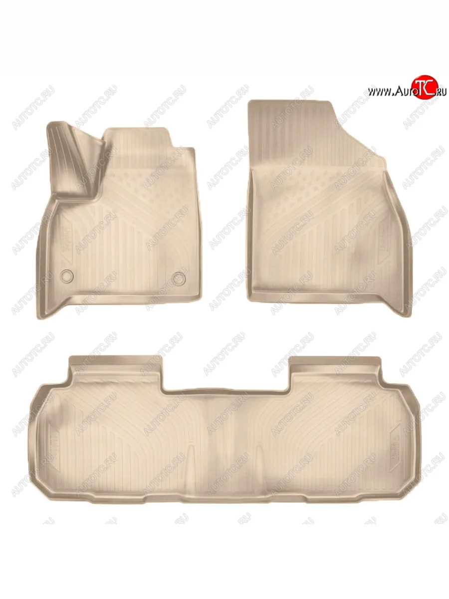 Коврики салона Norplast Chevrolet Traverse дорестайлинг (2017-2022) (Цвет: бежевый)  в Самаре Самарской области