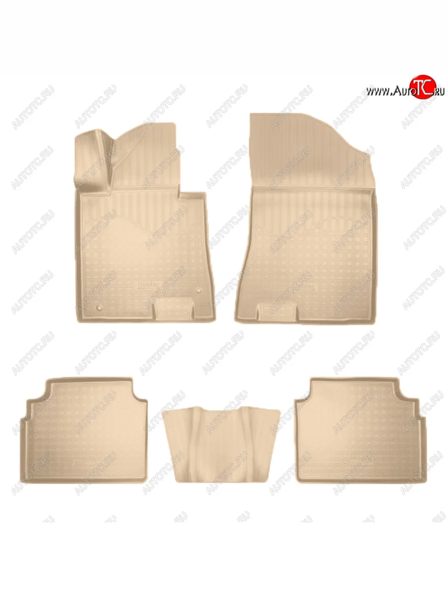 Коврики салона Norplast KIA K5 DL (2019-2022) (Цвет: бежевый)  в Керчи Республика Крым