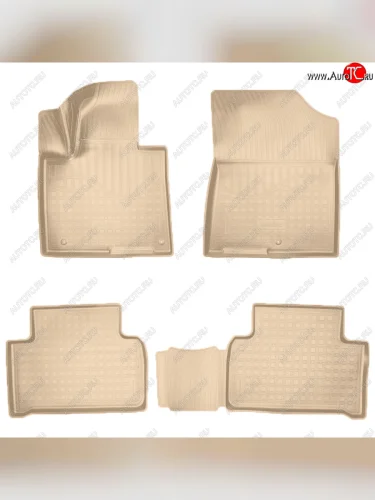 Коврики салона Norplast (Цвет: бежевый) KIA Sorento MQ4 (2020-2022)
