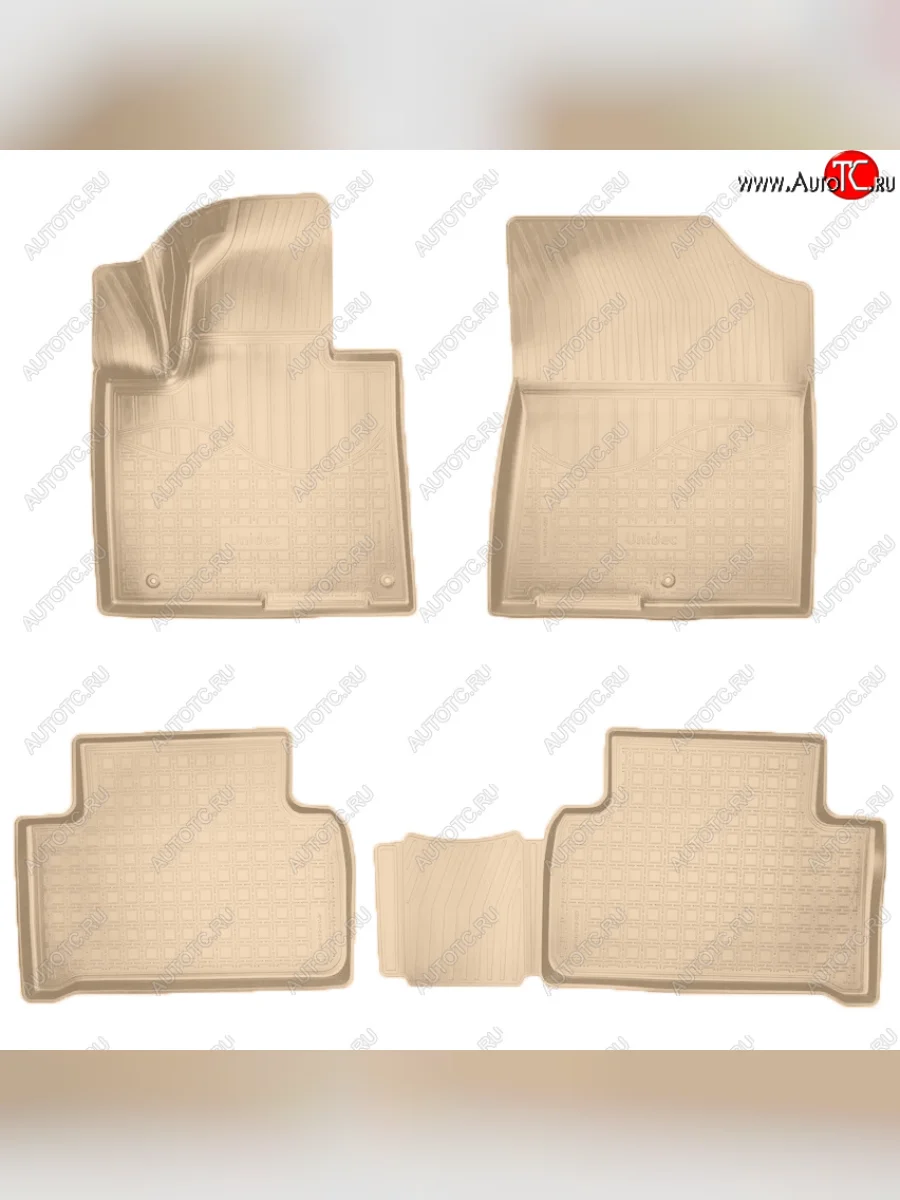 Коврики салона Norplast KIA Sorento MQ4 (2020-2022) (Цвет: бежевый)  в Самаре Самарской области