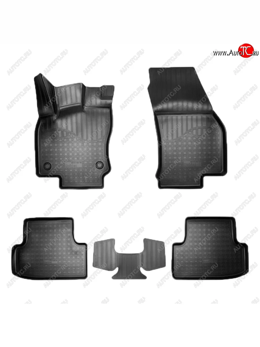 Коврики салона Norplast Seat Ateca 5FP (2016-2025) (Цвет: черный)  в Перми Пермском крае
