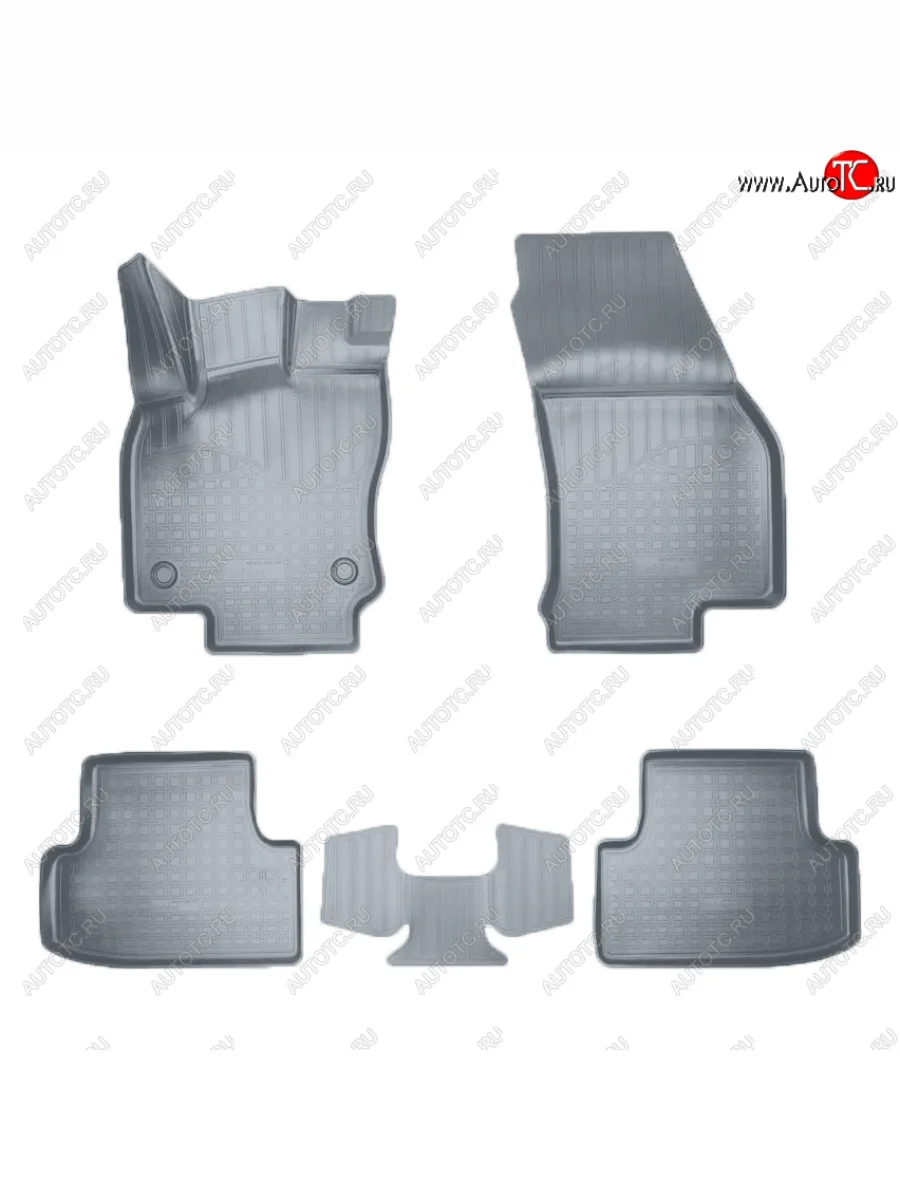 Коврики салона Norplast Seat Ateca 5FP (2016-2025) (Цвет: серый)  в Перми Пермском крае