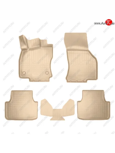 Коврики салона Norplast (Цвет: бежевый) Volkswagen Jetta A7 седан дорестайлинг (2018-2022)