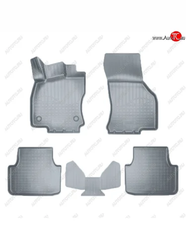 Коврики салона Norplast (Цвет: серый) Volkswagen Jetta A7 седан дорестайлинг (2018-2022)
