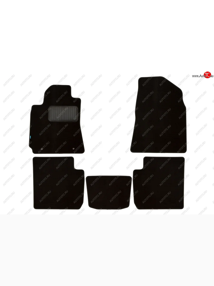 Текстильные коврики салона Klever Premium Chery Tiggo 2 (2017-2025) (Цвет: черный)  в Воронеже Воронежской области