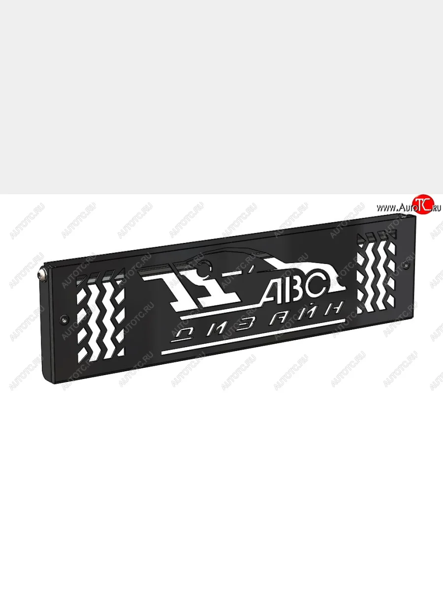 Кронштейн номерного знака переднего бампера АВС-Дизайн (для лебедок) Renault Duster HS дорестайлинг (2010-2015)