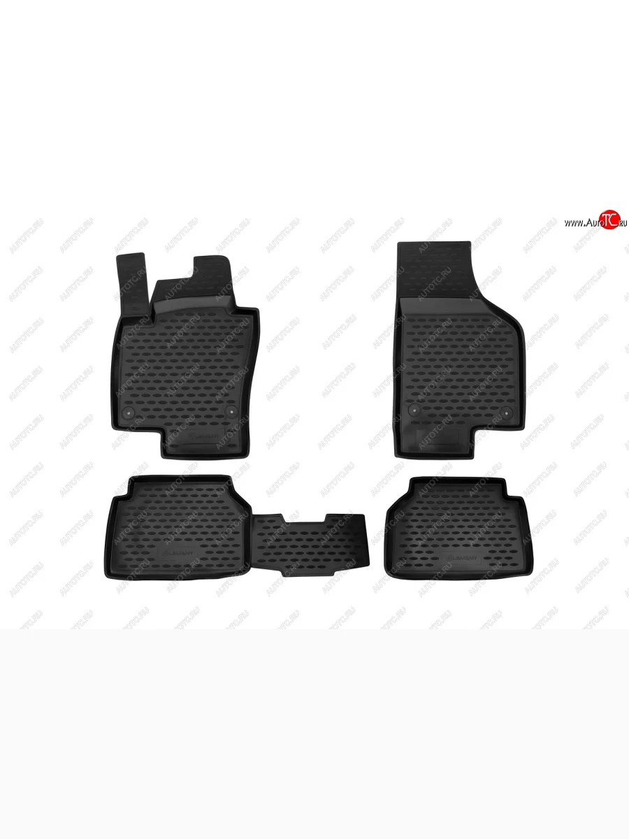 Комплект ковриков салона Element Volkswagen Tiguan NF рестайлинг (2011-2017) (Цвет: серый)  с доставкой в г. Керчь