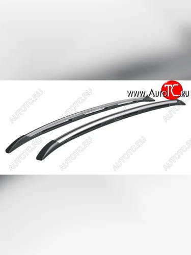 Рейлинги крыши АПС (Черно-серебристые, без поперечин) Haval F7 (2018-2024)  дорестайлинг, рестайлинг