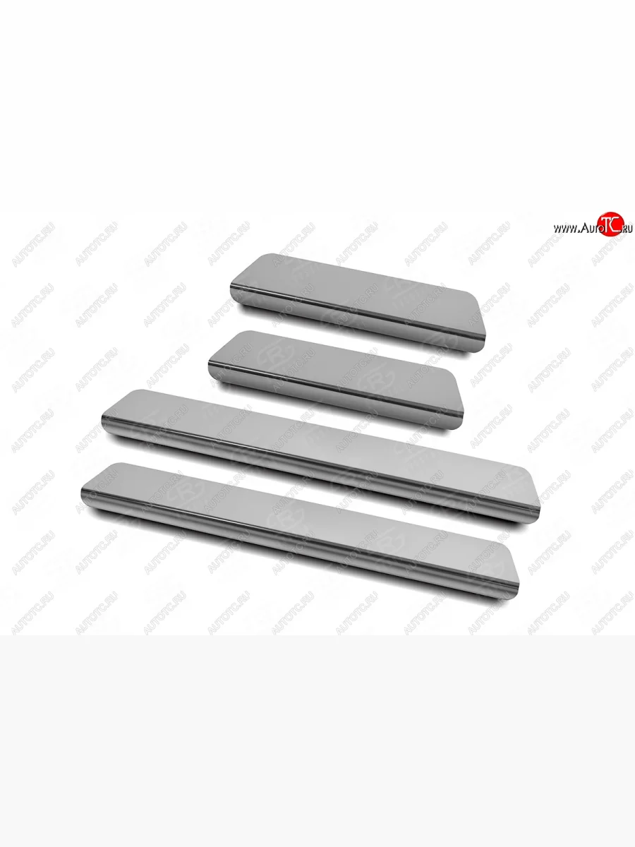 Накладки порожков салона Russtal Porsche Cayenne PO536 (2018-2025) (Нержавейка полированная)  в Керчи Республика Крым