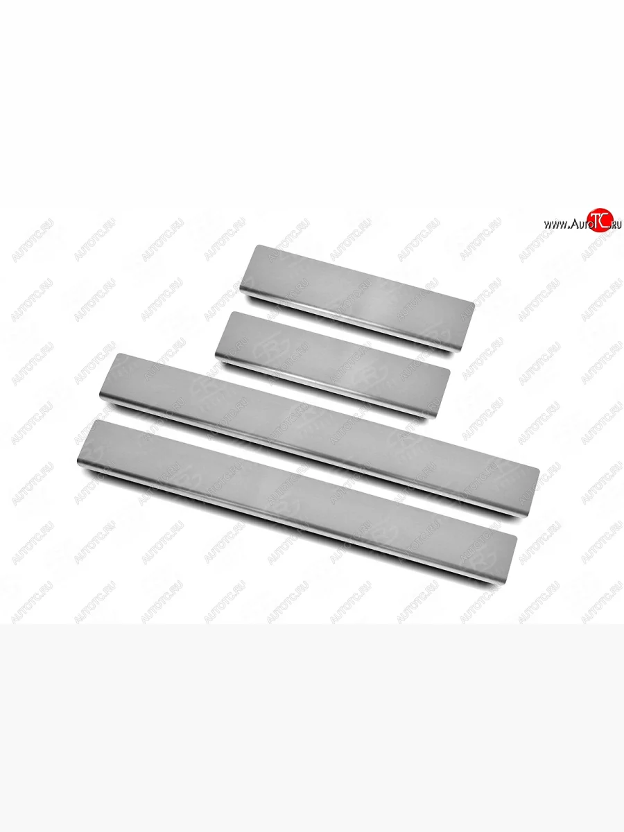 Накладки порожков салона Russtal Volkswagen Jetta A6 седан рестайлинг (2015-2018) (Нержавейка шлифованная)  в Самаре Самарской области