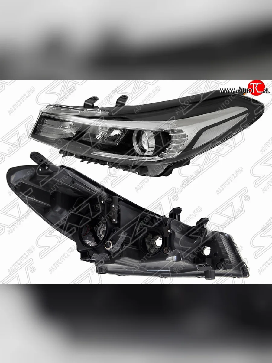 Передняя фара SAT (левая, ксенон, ДХО) KIA Cerato 3 YD рестайлинг седан (2016-2019)  в Керчи Республика Крым