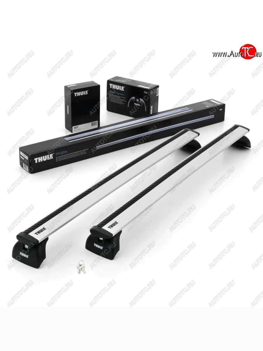 Багажник (крыша с лючками) THULE WingBar  Volkswagen Amarok (2009-2022) (Цвет: серебристый)  в Самаре Самарской области