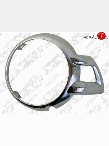 Левая декоративная облицовка противотуманной фары SAT (Цвет: хром) Mitsubishi ASX дорестайлинг (2010-2012)