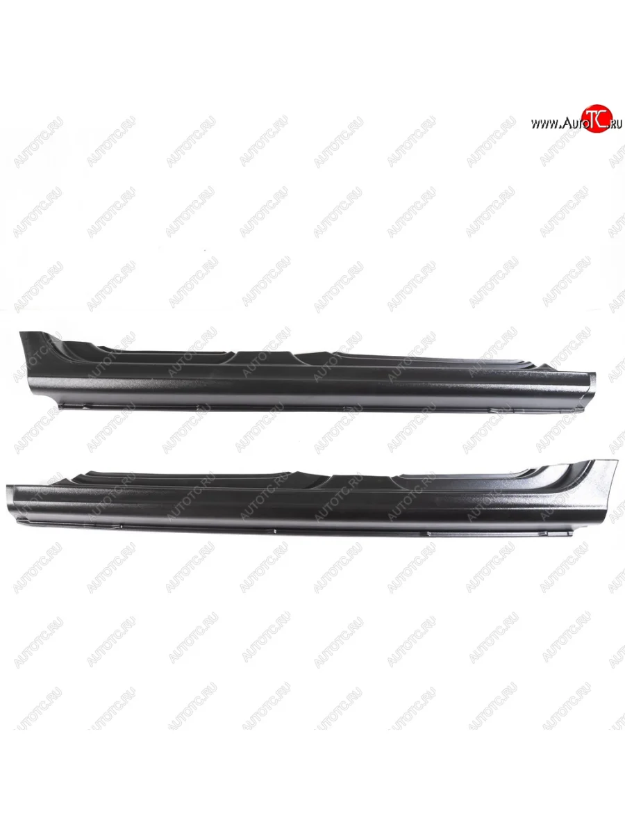 Пороги накладки Автостайл Лада ВАЗ Калина 1118 седан (2004-2013) (Поверхность шагрень)  в Керчи Республика Крым