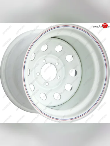 Штампованый диск OFF-ROAD Wheels (усиленный, круг) 10.0x15 (Цвет: белый) 