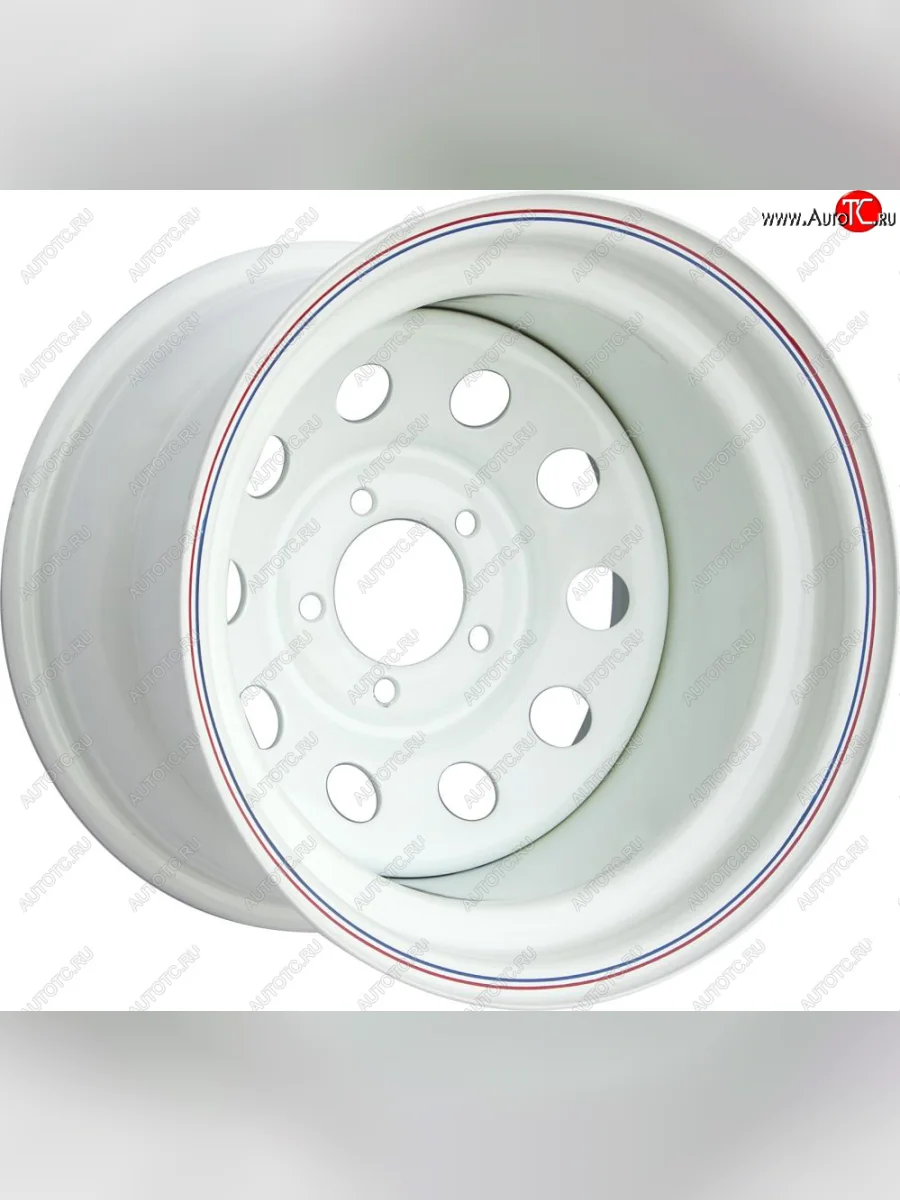 Штампованый диск OFF-ROAD Wheels (усиленный, круг) 10.0x15   (Цвет: белый)  в Перми Пермском крае