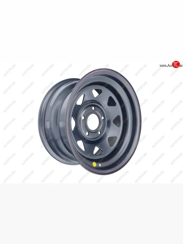 Штампованый диск OFF-ROAD Wheels (усиленный, треугольник) 8.0x16 (Цвет: черный) 