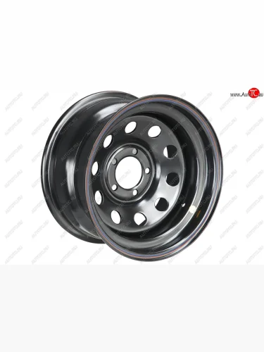 Штампованый диск OFF-ROAD Wheels (усиленный, круг) 8.0x15 (Цвет: черный) 