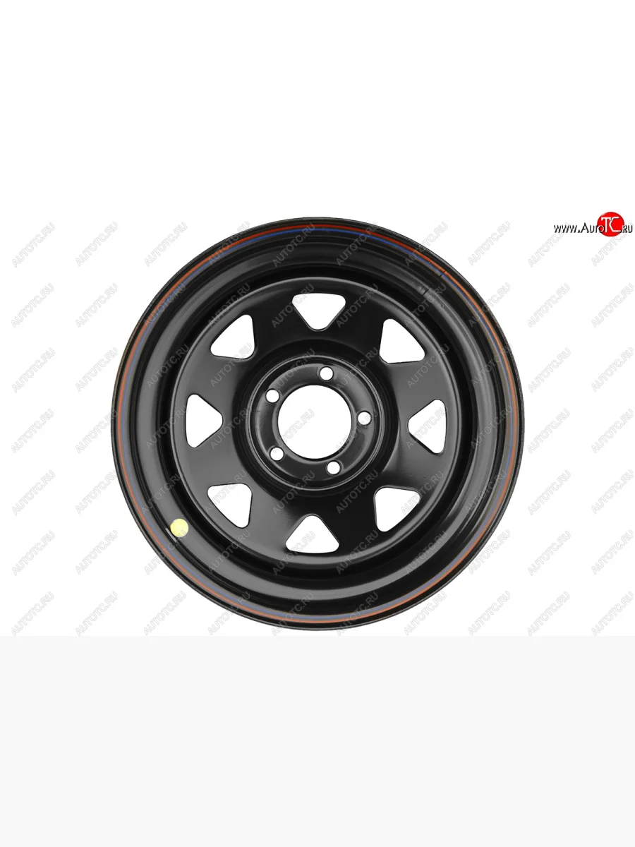 Штампованый диск OFF-ROAD Wheels (усиленный, треугольник мелкий) 8.0x16   (Цвет: черный)  в Воронеже Воронежской области