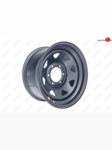 Штампованый диск OFF-ROAD Wheels (усиленный, треугольник мелкий) 8.0x16 (Цвет: черный) 