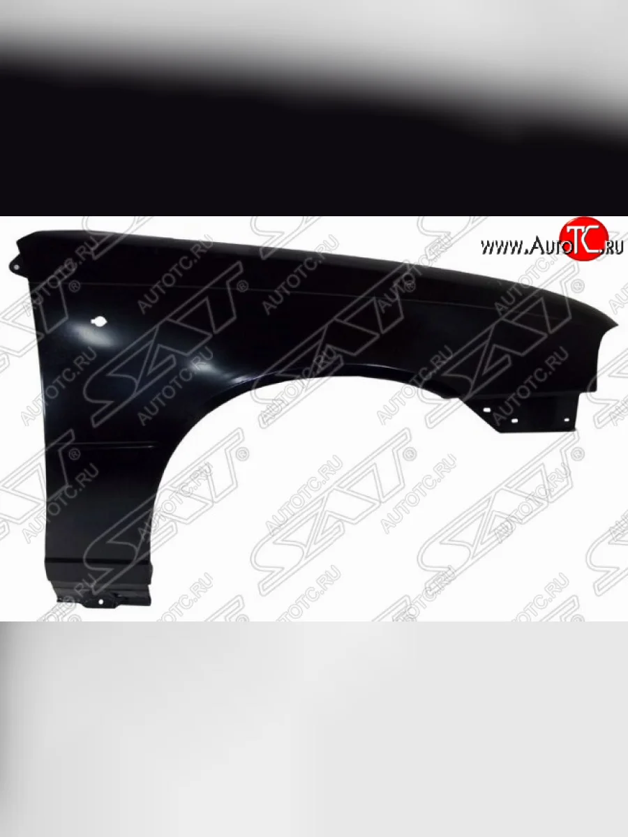 Правое крыло переднее SAT (с отв. под повторитель, пр-во Тайвань) Daewoo Nexia дорестайлинг (1995-2008) (Неокрашенное)  в Самаре Самарской области