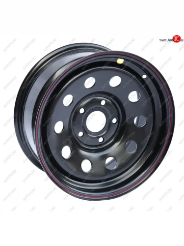 Штампованый диск OFF-ROAD Wheels (усиленный, треугольник мелкий) 7.0x16 (Цвет: черный) 