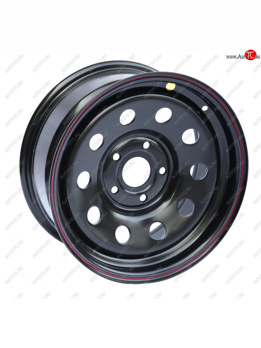 Штампованый диск OFF-ROAD Wheels (усиленный, треугольник мелкий) 7.0x16 BMW 7 серия E38 дорестайлинг, седан (1994-1998) 5x120.0xDIA72.6xET20.0 (Цвет: черный)