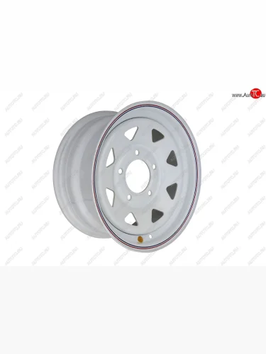Штампованый диск OFF-ROAD Wheels (усиленный, треугольник мелкий) 7.0x15 (Цвет: белый) 