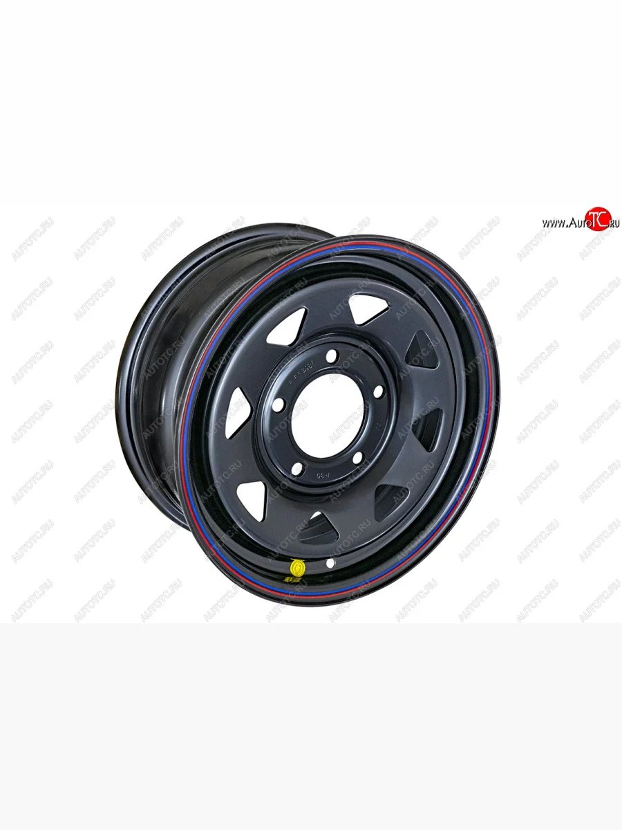 Штампованый диск OFF-ROAD Wheels (усиленный, треугольник мелкий) 6.5x15   (Цвет: черный)  в Самаре Самарской области