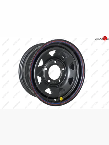 Штампованый диск OFF-ROAD Wheels (усиленный, треугольник мелкий) 7.0x15 (Цвет: черный) 