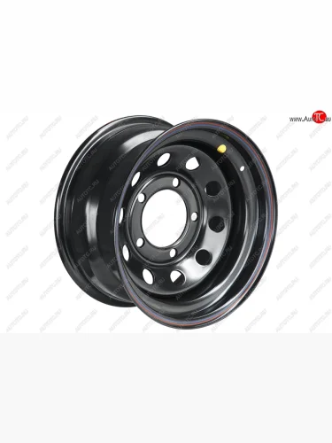 Штампованый диск OFF-ROAD Wheels (усиленный, круг) 8.0x16 (Цвет: черный) 