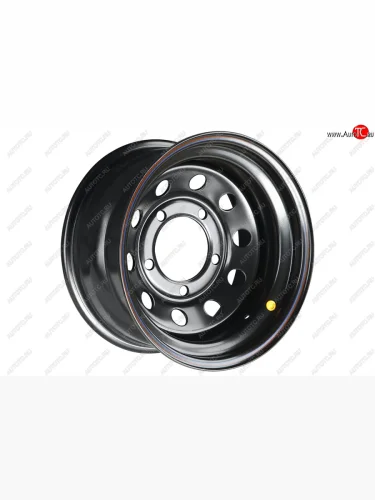Штампованый диск OFF-ROAD Wheels (усиленный, круг) 8.0x16 (Цвет: черный) 