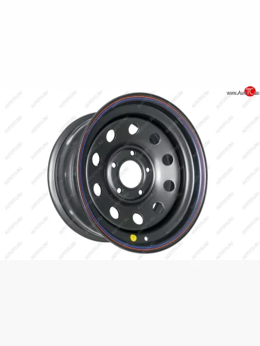 Штампованый диск OFF-ROAD Wheels (усиленный, круг) 8.0x16 (Цвет: черный) 