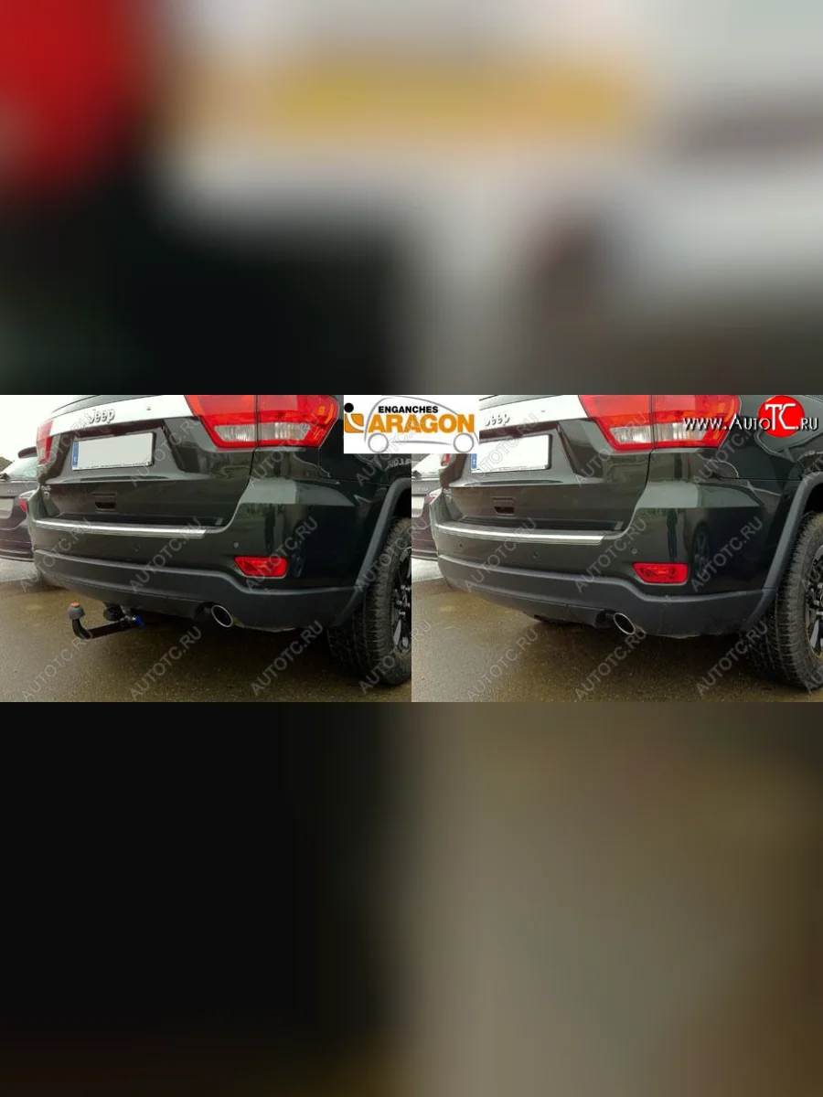 Фаркоп Aragon.(шар V)  Jeep Grand Cherokee (2010-2018) WK2