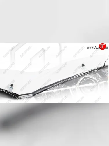 Дефлектор капота на CA-Plastic (Classic прозрачный) KIA Rio X рестайлинг (2020-2025)