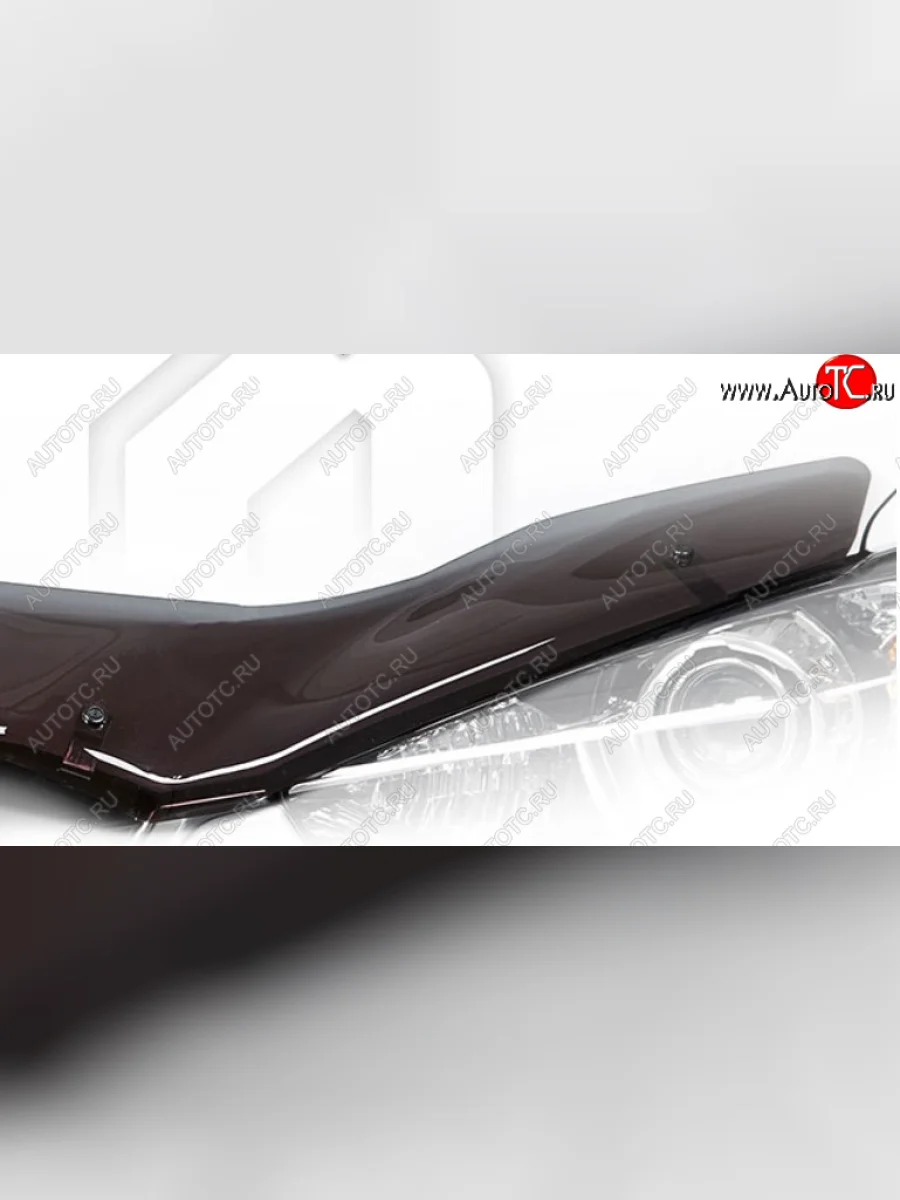 Дефлектор капота на CA-Plastic KIA Rio X рестайлинг (2020-2025) (Classic полупрозрачный, Без надписи)  в Перми Пермском крае