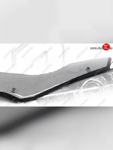 Дефлектор капота на CA-Plastic (Шелкография черная) KIA Rio X рестайлинг (2020-2025)