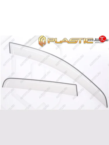 Дефлектора окон CA-Plastic (серия Шелкография белая) KIA Rio X рестайлинг (2020-2025)