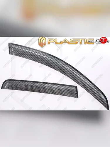 Дефлектора окон CA-Plastic (Серия Art черная) KIA Rio X рестайлинг (2020-2025)