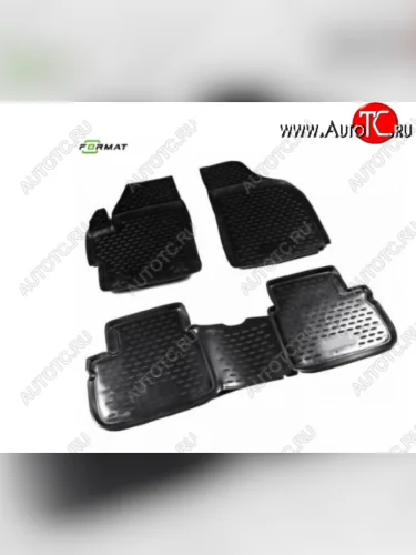 Комплект 3D ковриков салона на Format (повышенная износостойкость). Daewoo Matiz M150 рестайлинг (2000-2016)