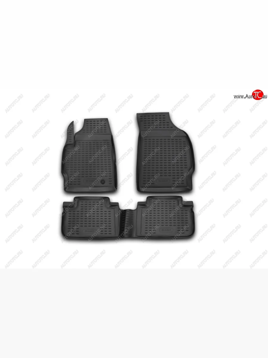 Комплект ковриков салона Element (полиуретан, чёрные) Element  Ford Escape (2008-2012) 2 (Черные)  в Керчи Республика Крым