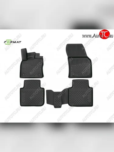 Комплект 3D ковриков салона Format (повышенная износостойкость). Ford Explorer  U502 (2015-2018) 1-ый рестайлинг, 5 дв.