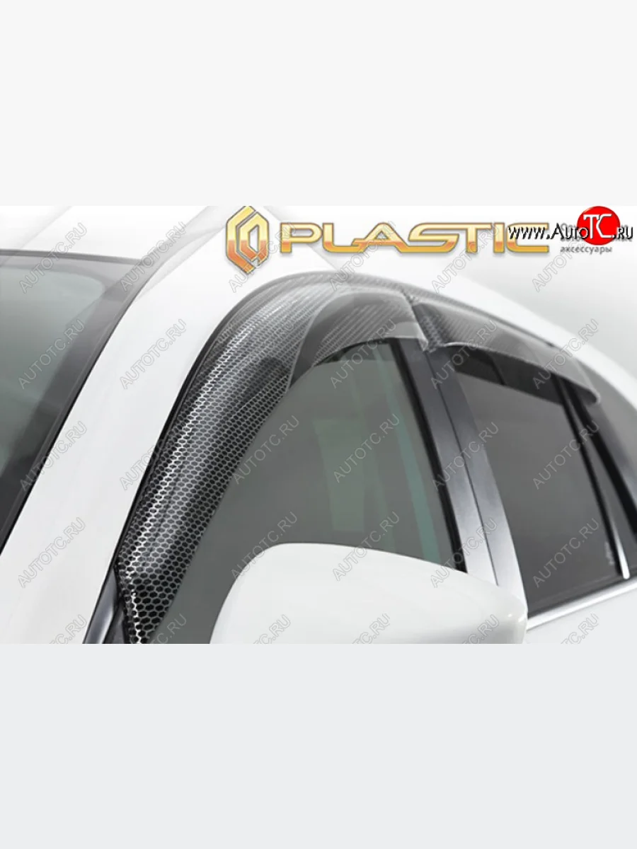 Дефлектора окон CA-Plastic Лада ВАЗ Нива Трэвел (212300-80) (2021-2025) (Серия Art черная, Без хром молдинга)  в Керчи Республика Крым