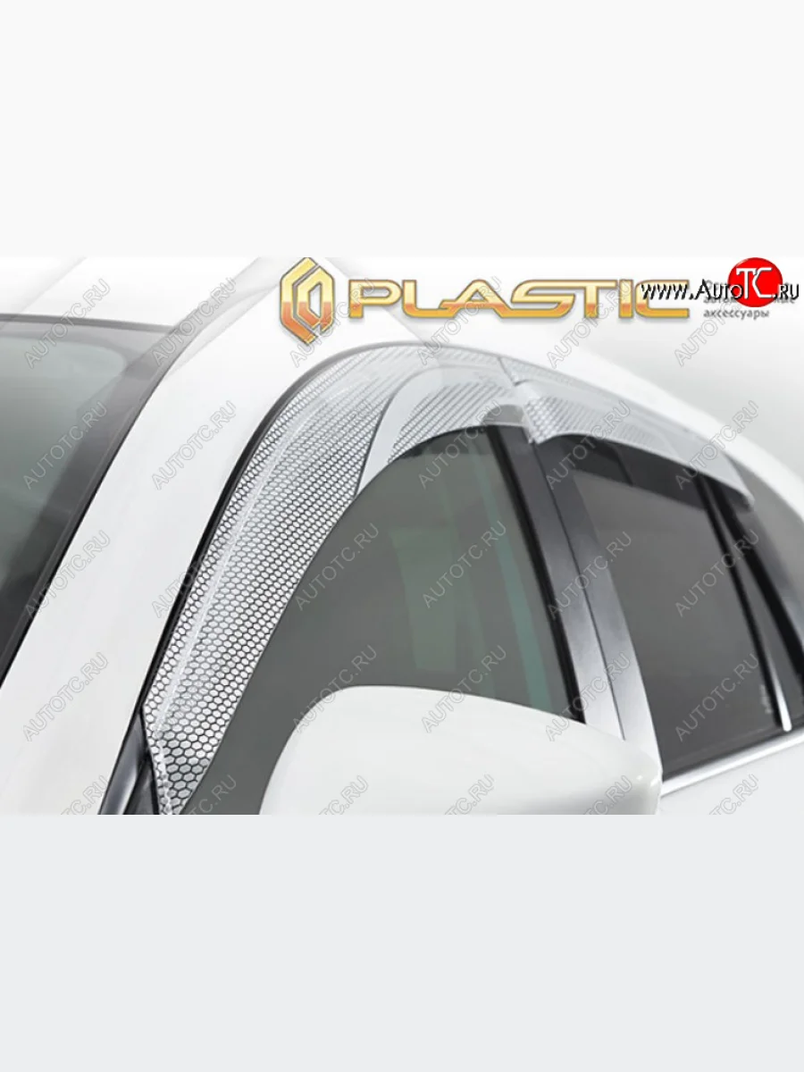 Дефлектора окон CA-Plastic Лада ВАЗ Нива Трэвел (212300-80) (2021-2025) (Серия Art серебро, Без хром молдинга)  в Самаре Самарской области