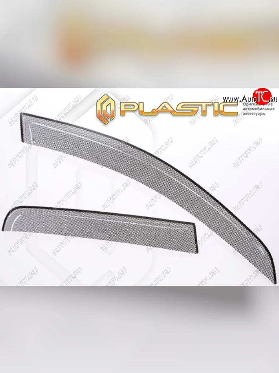 Дефлектора окон на CA-Plastic Volkswagen Jetta A7 седан дорестайлинг (2018-2022) (Шелкография черная, Без хром молдинга)  в Самаре Самарской области