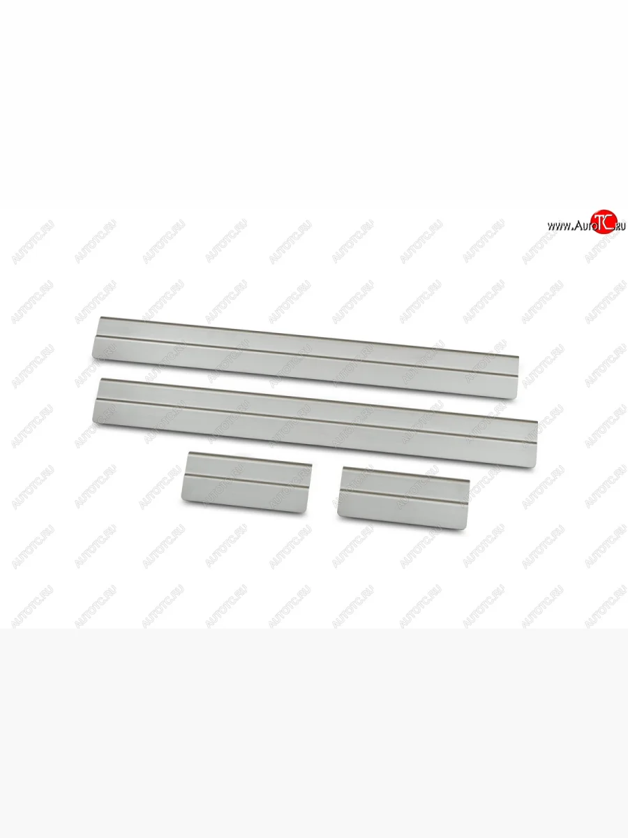 Накладки на внутренние пороги салона Souz96 без логотипа  Ford Fiesta (2012-2019) 6  в Самаре Самарской области