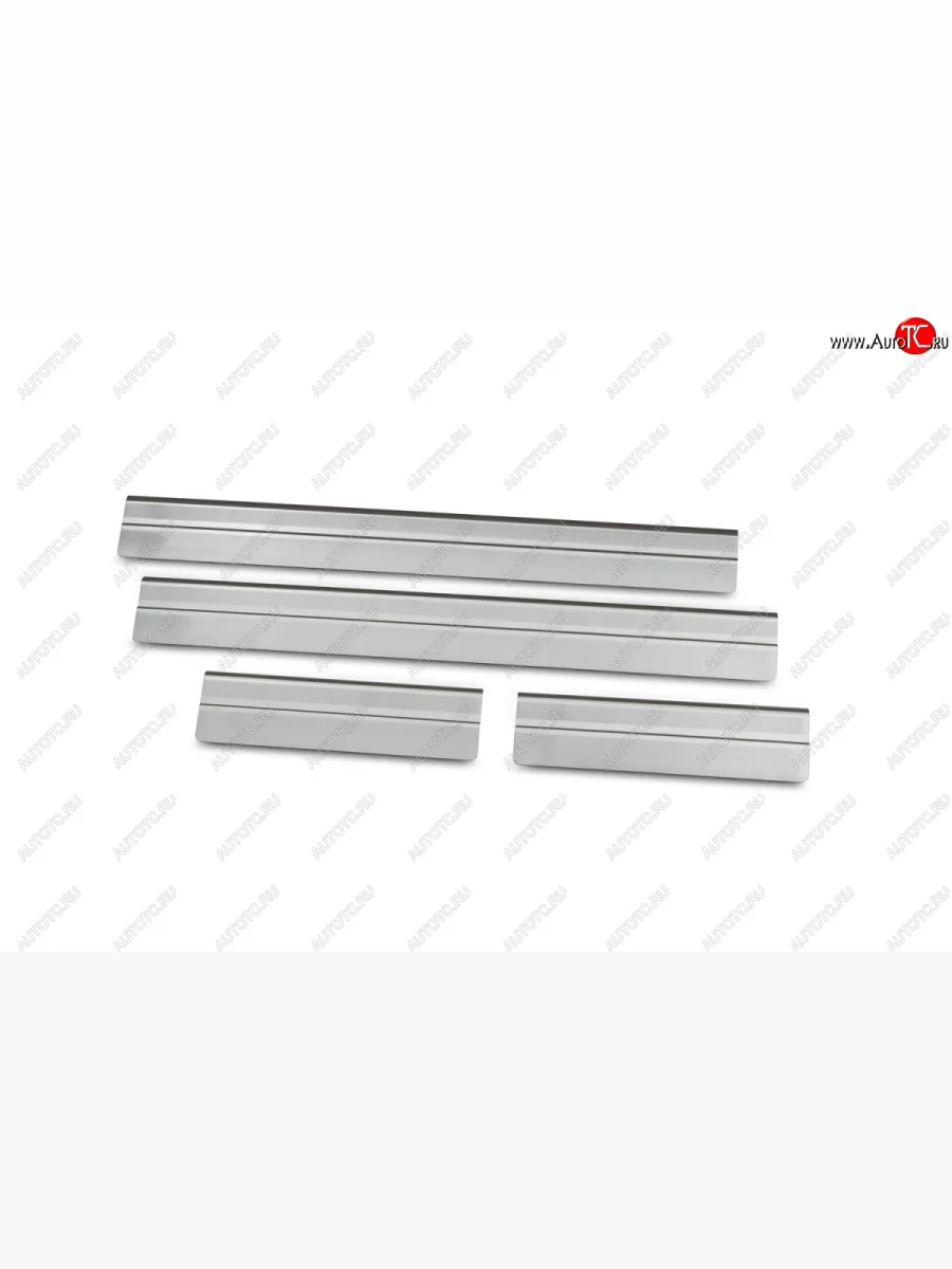 Накладки на внутренние пороги салона Souz-96 (без логотипа)  Ford Focus (2011-2015) 3  в Самаре Самарской области