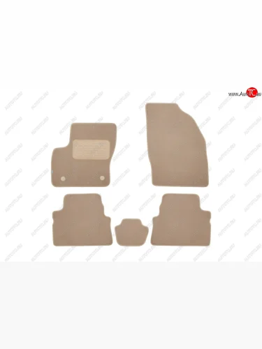 Текстильные коврики салона Klever Premium АКПП (Бежевые) Ford Kuga  1 (2008-2013)