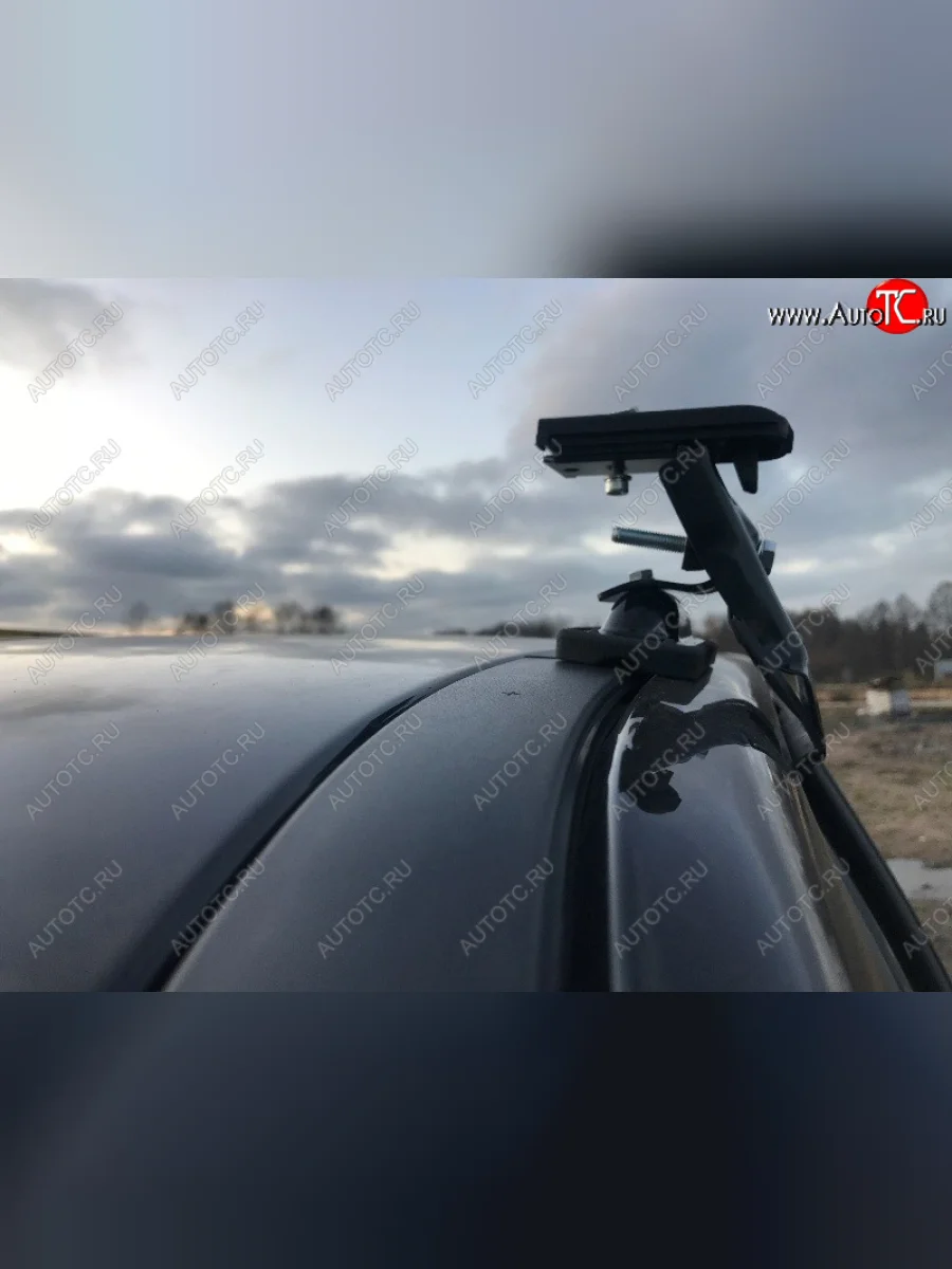 Багажник на крышу INTER D-1 Evro (в обхват дверного проема) Geely LC (2012-2016) (Стальные поперечины длиной 120 мм, без обтекателя опор)  в Керчи Республика Крым