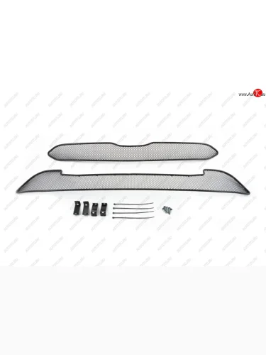 Сетка на бампер внешняя Arbori (Черная 10 мм) Honda CR-V  RM1,RM3,RM4 (2014-2018) рестайлинг